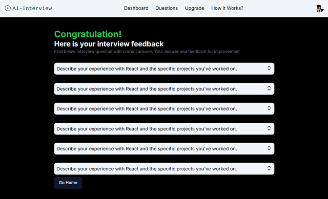 AI Mock Interview Preparation